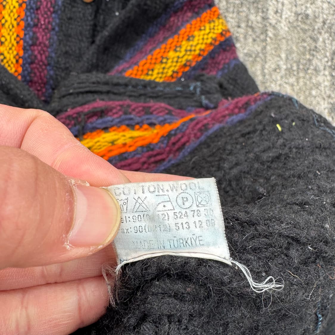 [M] Made In Turkiye 빈티지 패턴 니트 자켓 상품이미지7