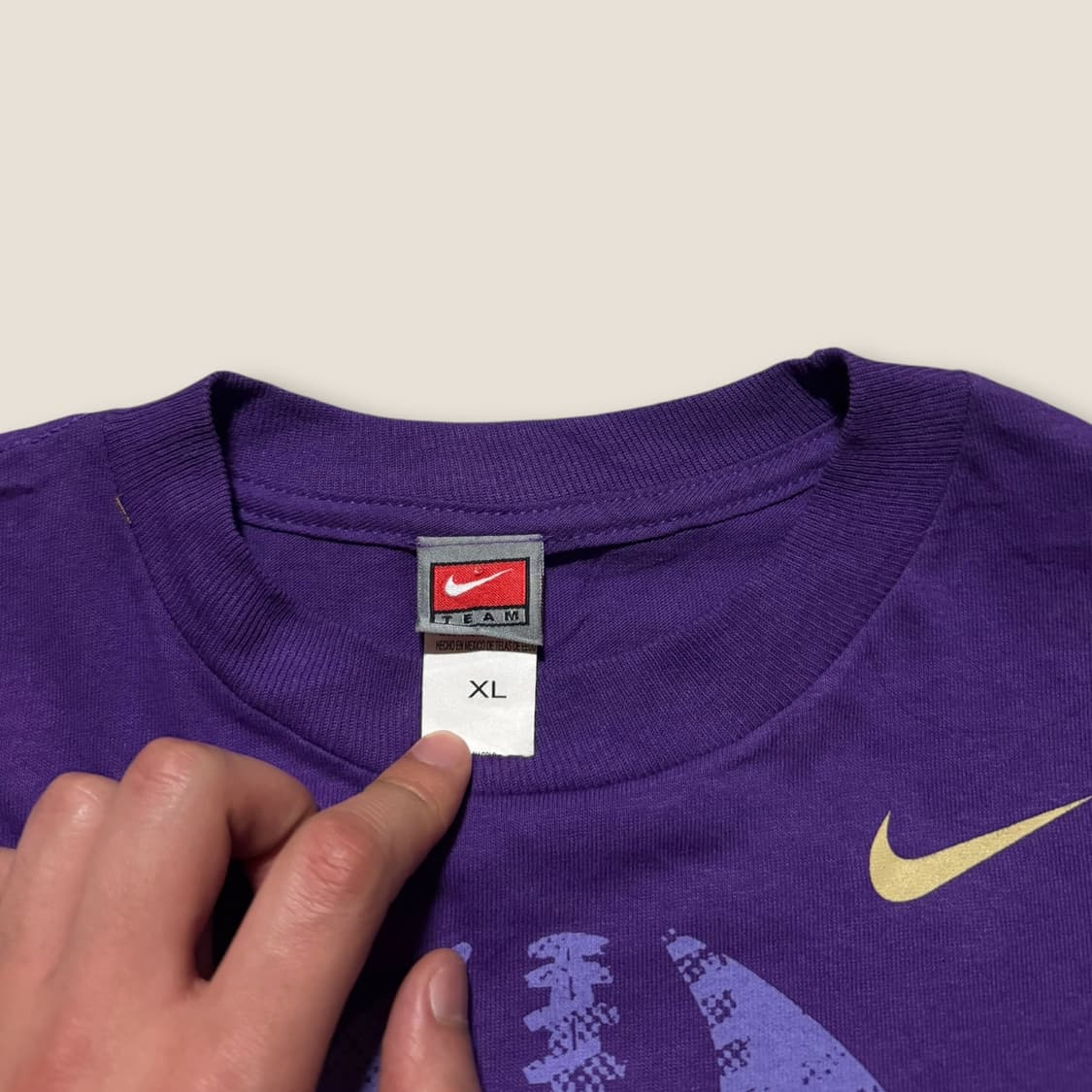 00s Nike Washington 퍼플 티셔츠 L 상품이미지3