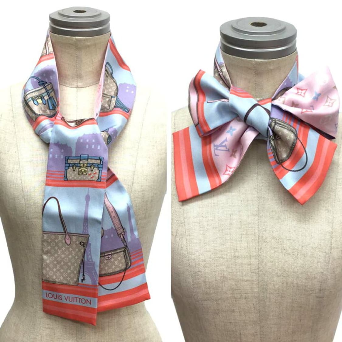 루이비통 방도 스카프 스카이라인 로즈클레르 M77318 상품이미지10