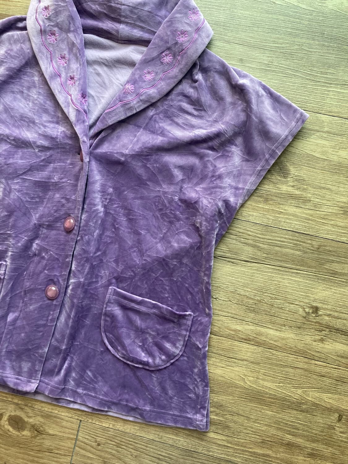 치파오 중티 벨벳 하구미 반팔 베스트 상품이미지3