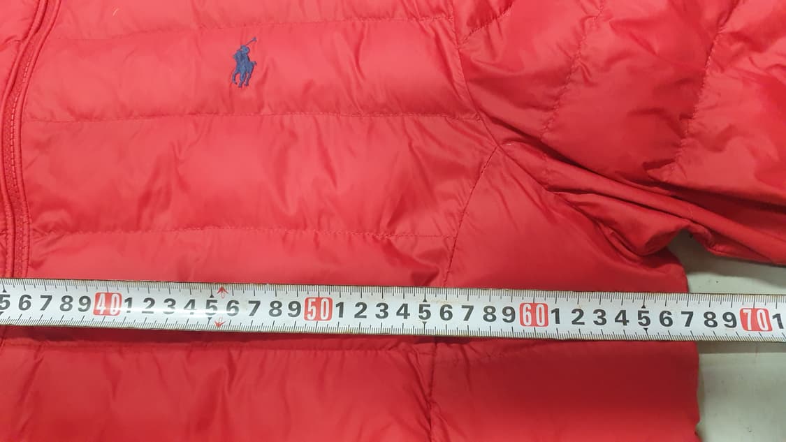 폴로 랄프로렌 남성 레드 경량 패딩 XXL 상품이미지3