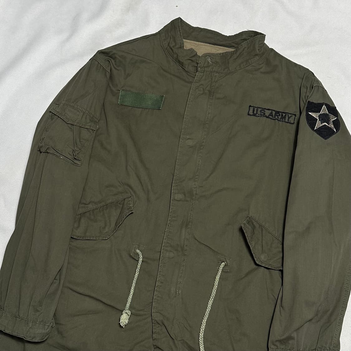 L vtg 카키 피쉬테일 야상 파카 상품이미지1