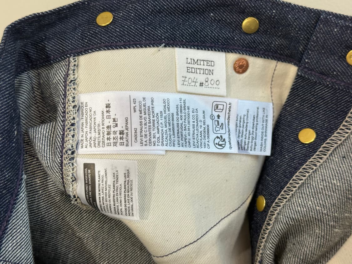 Levi’s 1910 Lot 333 한정판 W30 L34 상품이미지4