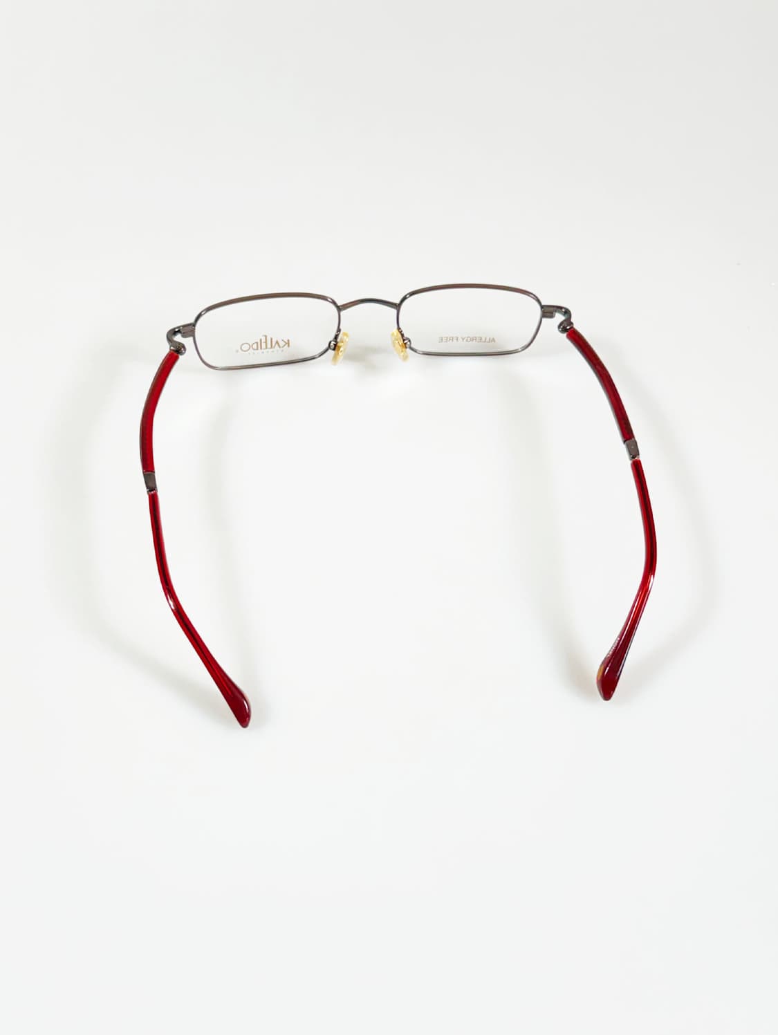 90s KALEIDO 슬림 스퀘어 메탈 프레임 빈티지 안경 상품이미지5