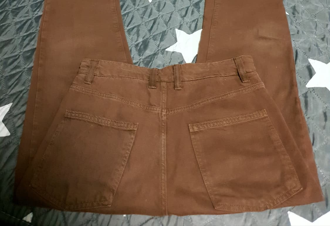 자라 블랙라벨 스트레이트 데님팬츠 모카브라운 (33) 상품이미지3