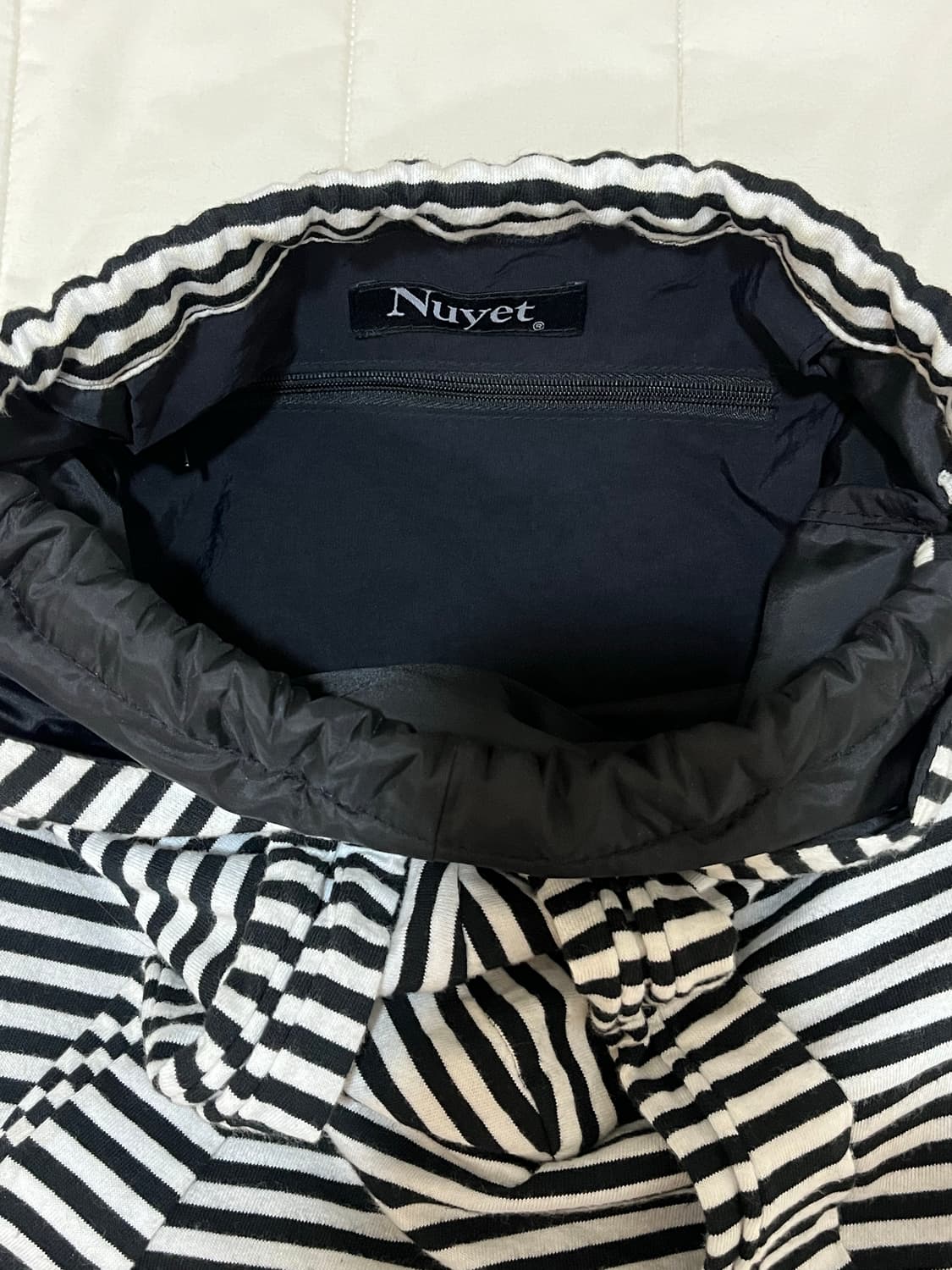 누엣 Stripe rabbit hoodie bag 상품이미지4