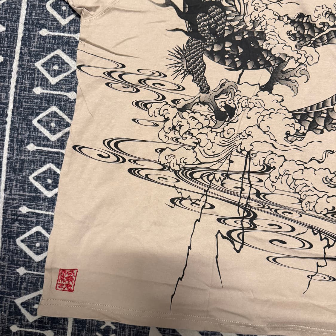 카라쿠리 타마쉬 빅사이즈 반팔 상품이미지3