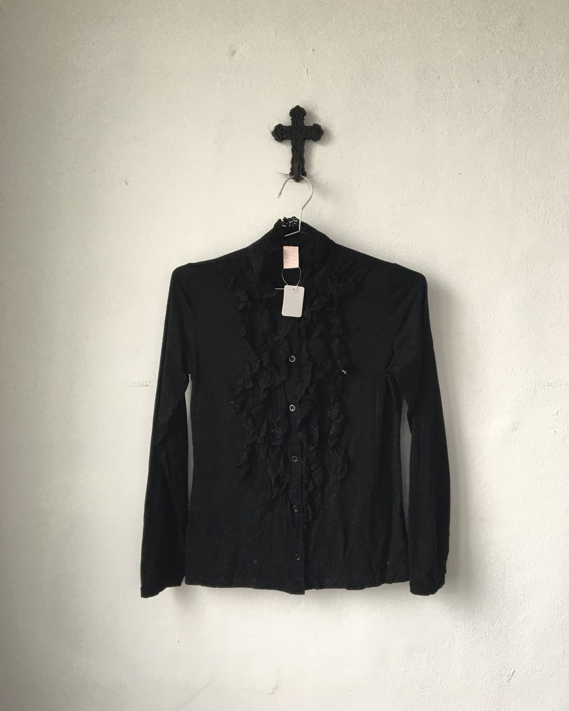 Frill high neck sleeve 상품이미지1