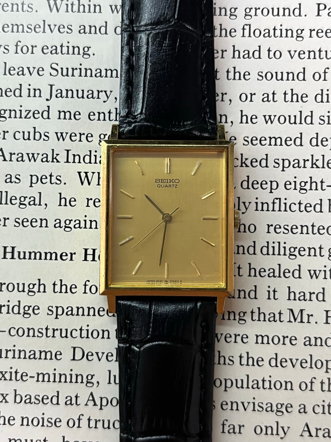 세이코 탱크 쿼츠 2C21-5180   상품이미지1