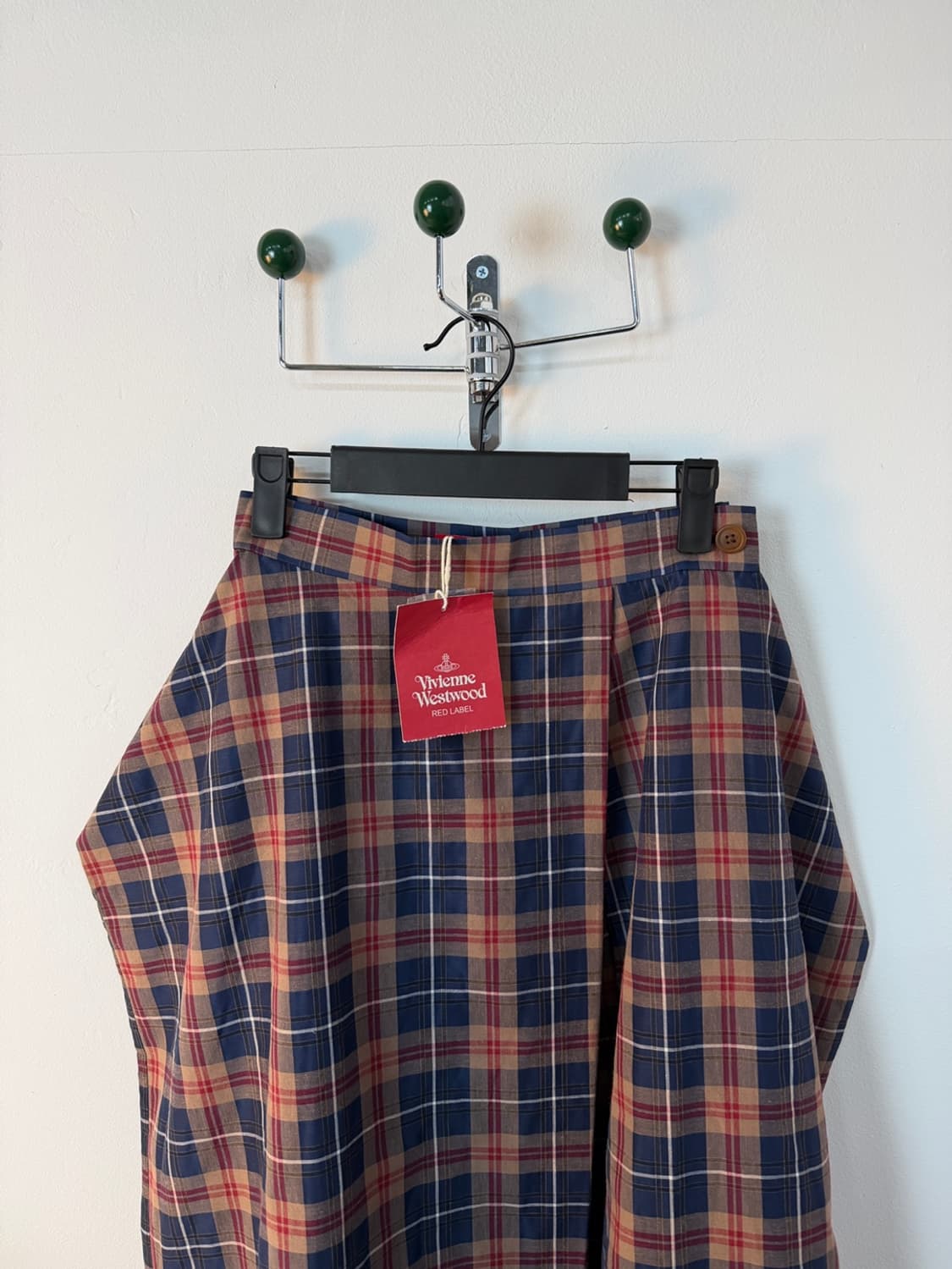 비비안 웨스트우드 레드 라벨 체크 치마  상품이미지3