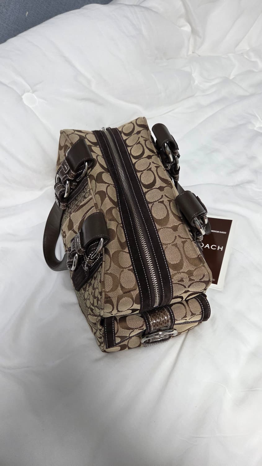 빈티지 코치 볼링백 토트백 상품이미지5