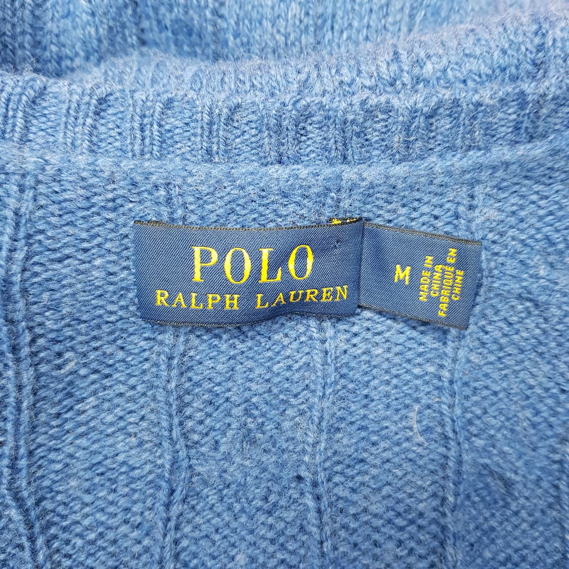 폴로 랄프로렌 울 캐시미어 브이넥 니트 M사이즈 상품이미지4
