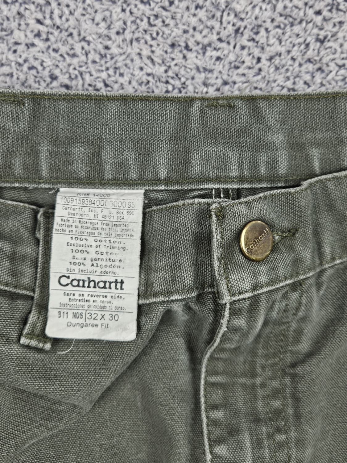 칼하트 리페어 커스텀 카펜터 워크 팬츠 ( 32X30 ) / 10563 상품이미지7