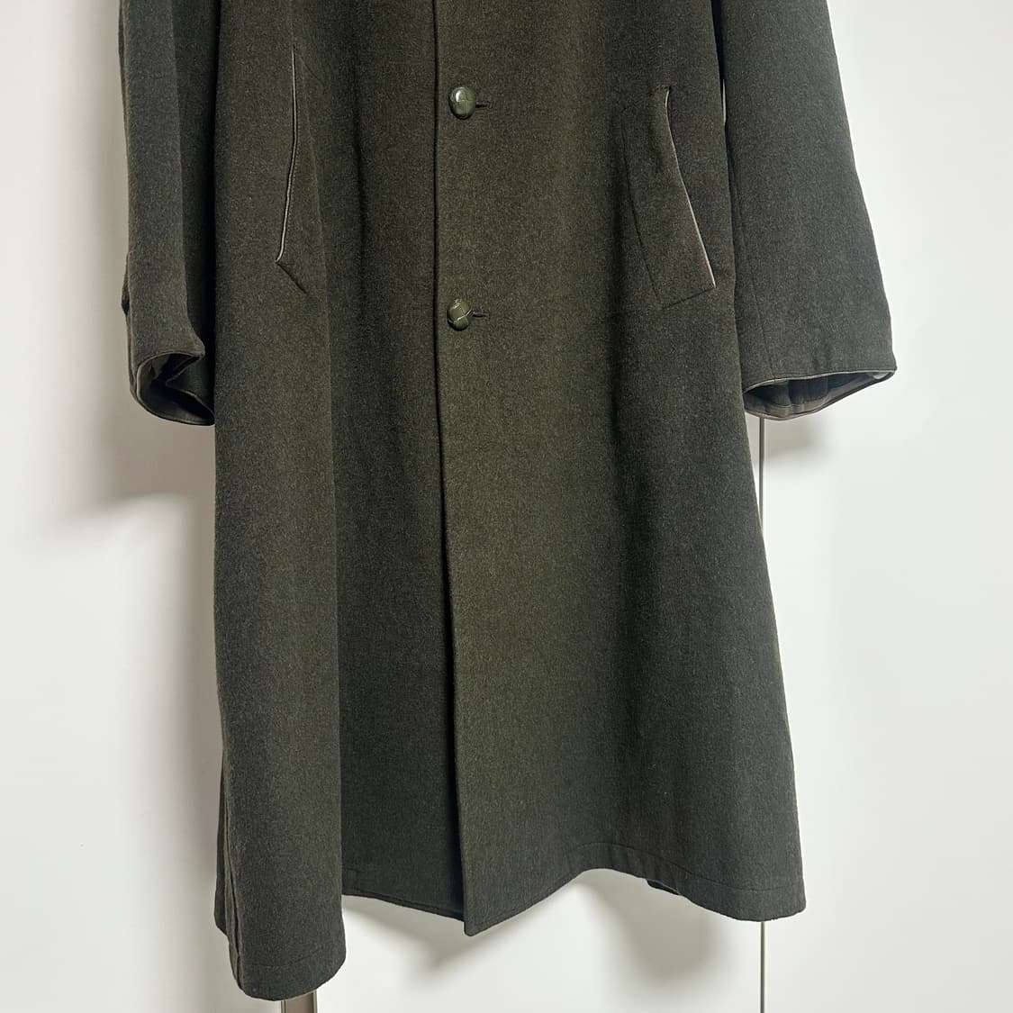 버버리 울 코트 그린 상품이미지3