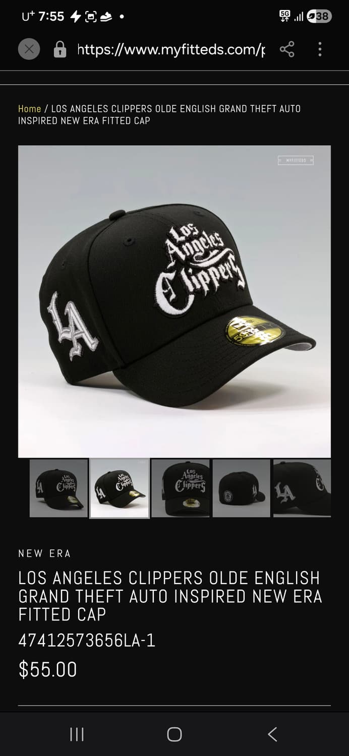 NBA LA 클리퍼스 스냅백 남자 프리 새상품급 상품이미지3