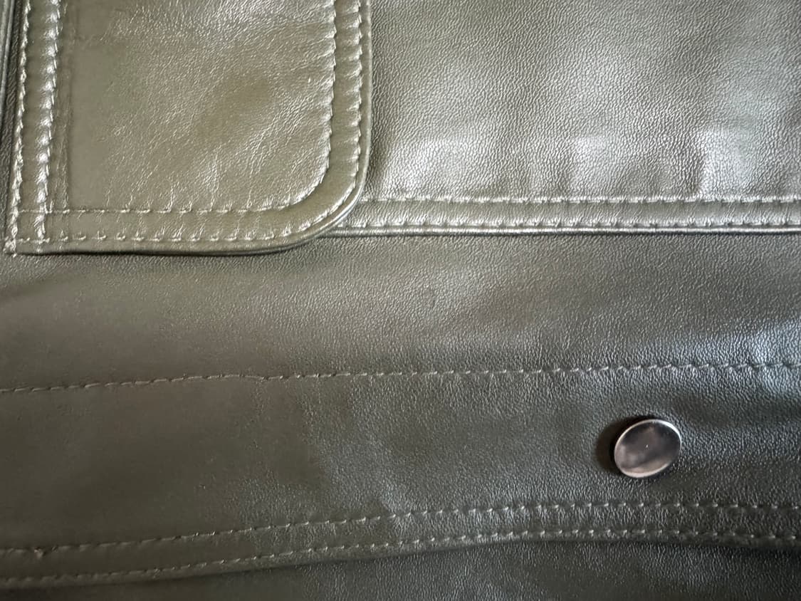 자라 포켓 레더 점퍼 가죽 자켓 L-XL  상품이미지5