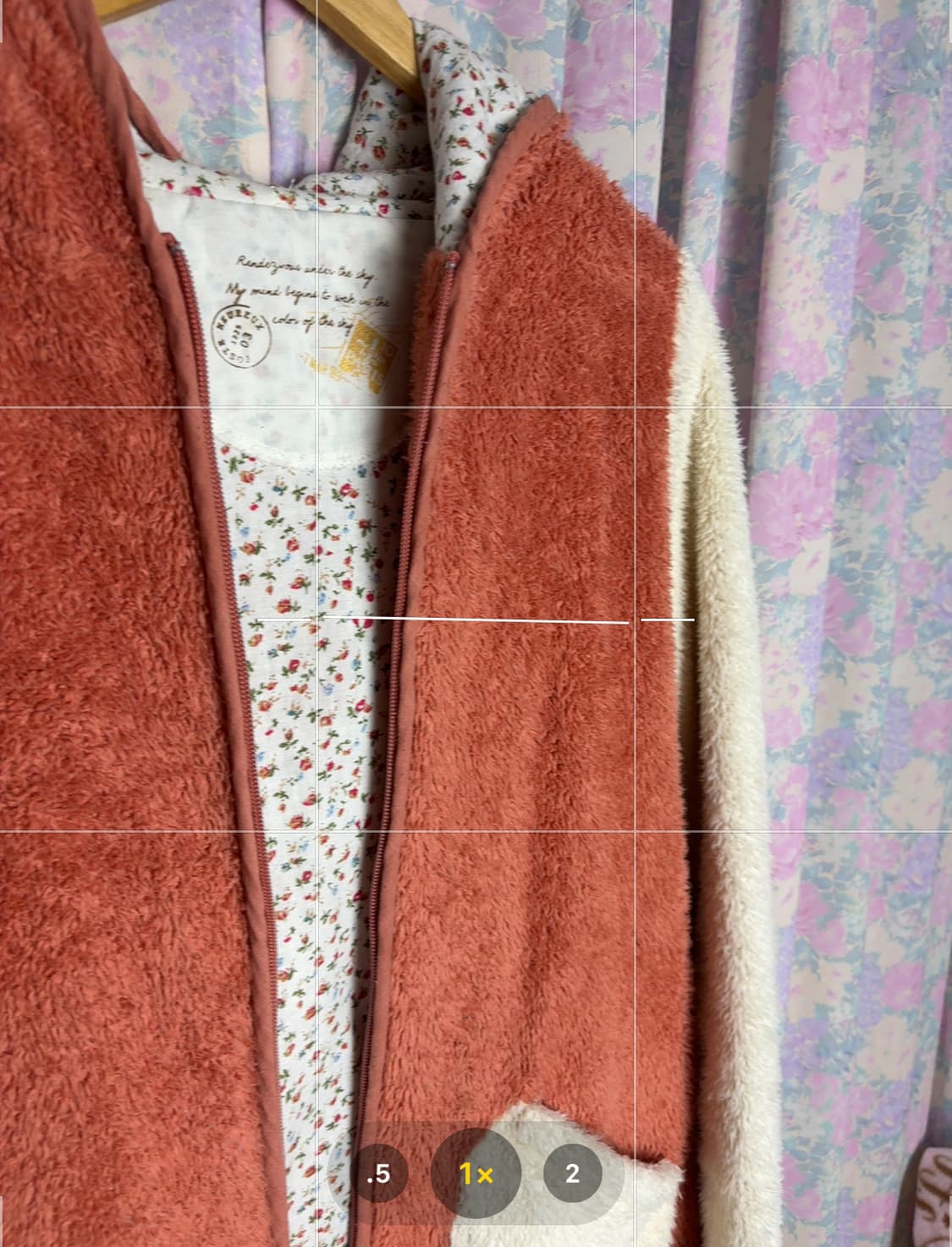 오렌지 배색 플리스 후드집업 상품이미지10