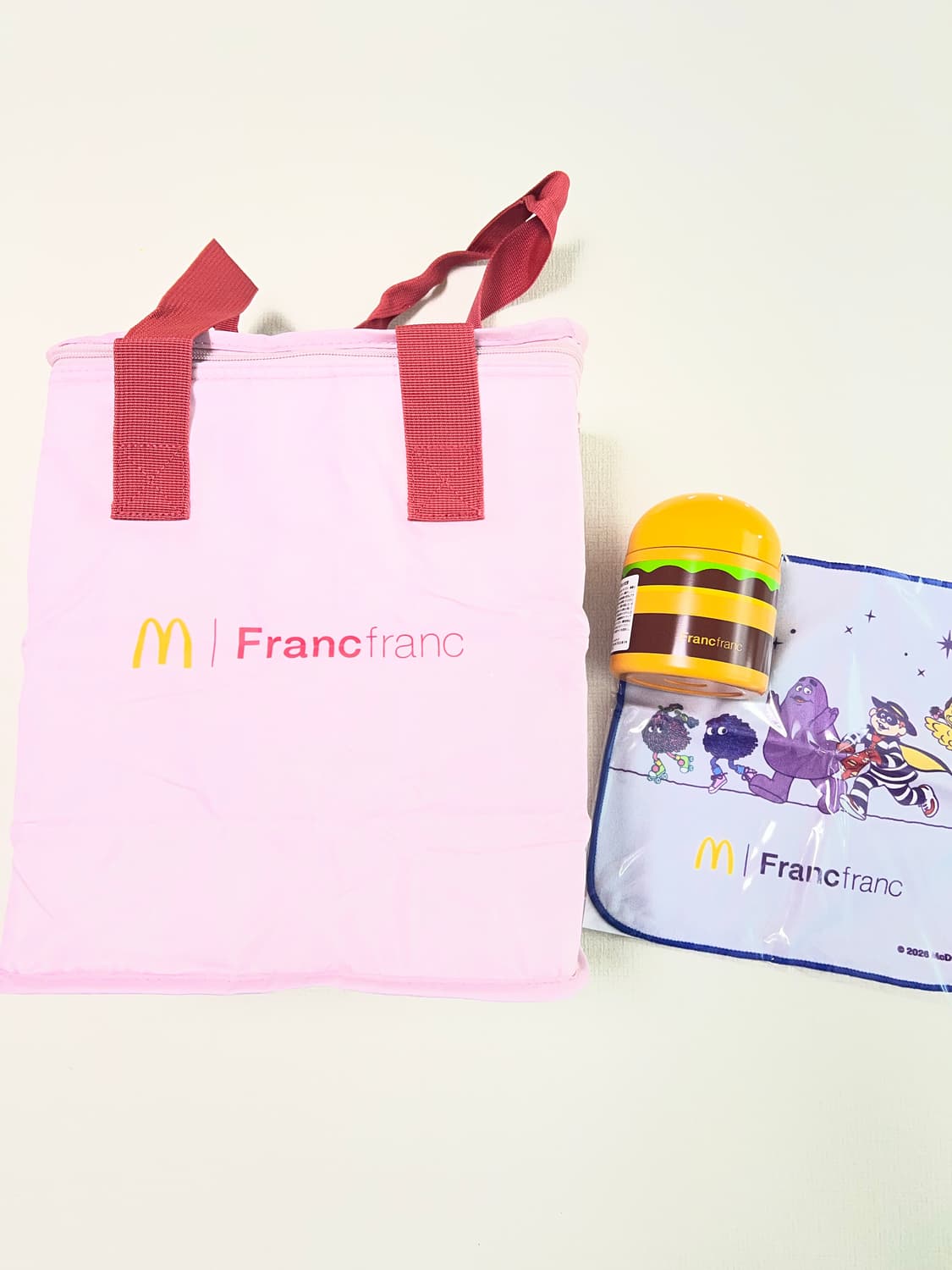 일본 맥도날드 프랑프랑 콜라보 보온통 + 보냉백 + 손수건 세트  상품이미지10