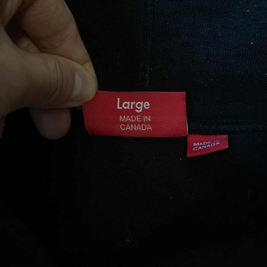 [L] 23FW 슈프림 서울 박스로고 후드 스웨트셔츠 블랙 상품이미지4