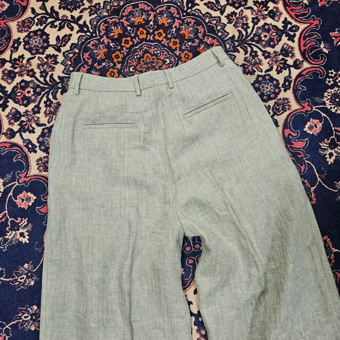 Slowear incotex in Italy 린넨 투턱 릴렉스핏 팬츠  상품이미지5