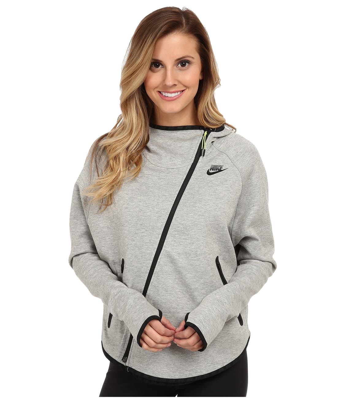 L) 나이키 우먼 테크 플리스 후드 집업 그레이 상품이미지8