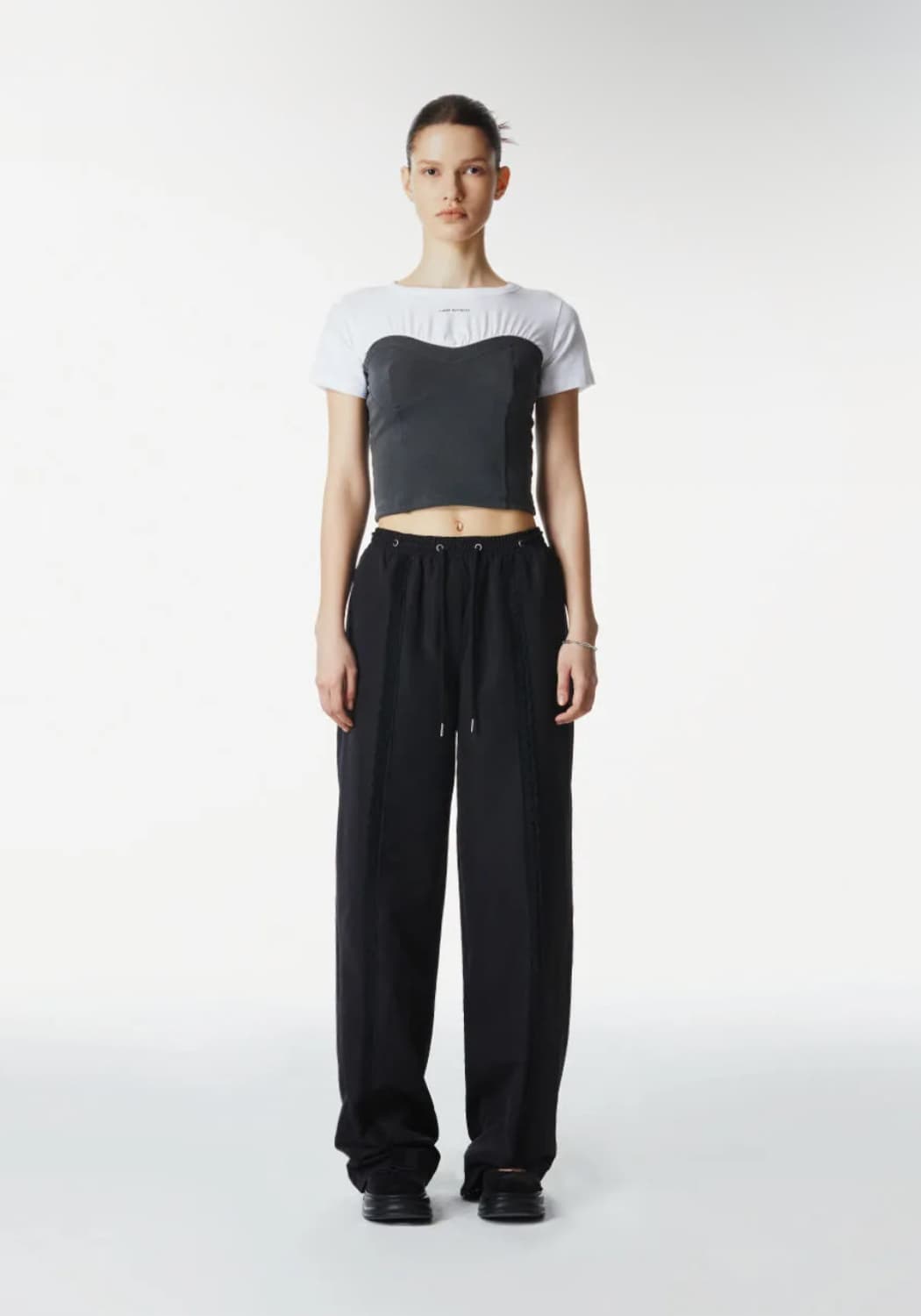 쓰리투에이티 코르셋 레이어드 티 상품이미지2