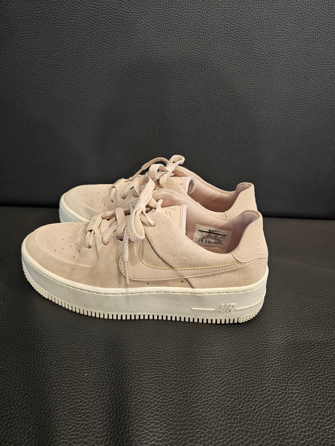 나이키 에어포스1 플랫폼 핑크 스웨이드 상품이미지4