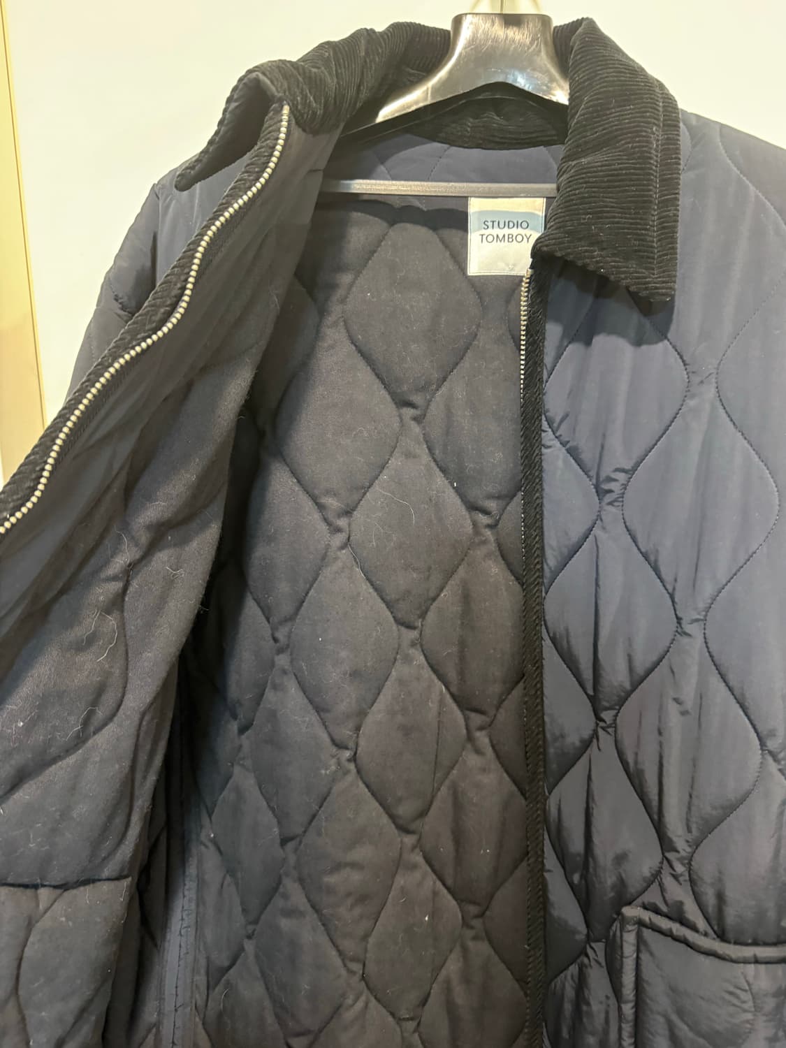 studio tomboy 스튜디오톰보이 퀼팅 롱 자켓 상품이미지3