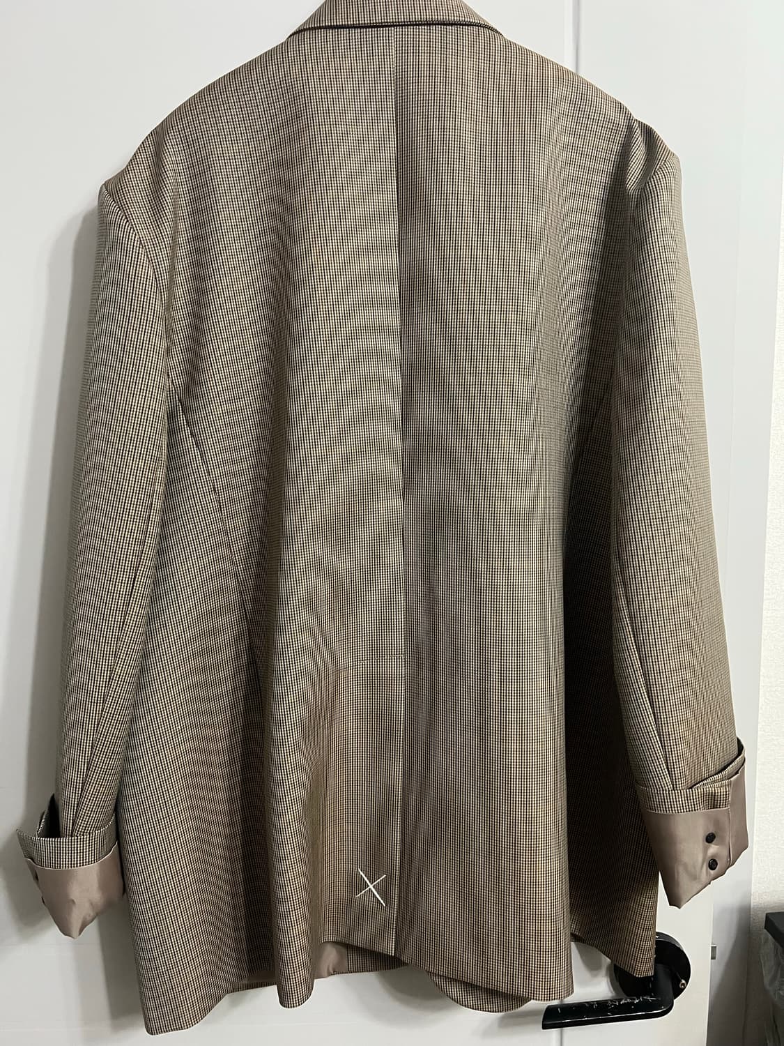 헬더 체크 오버핏 울 자켓 M 상품이미지2