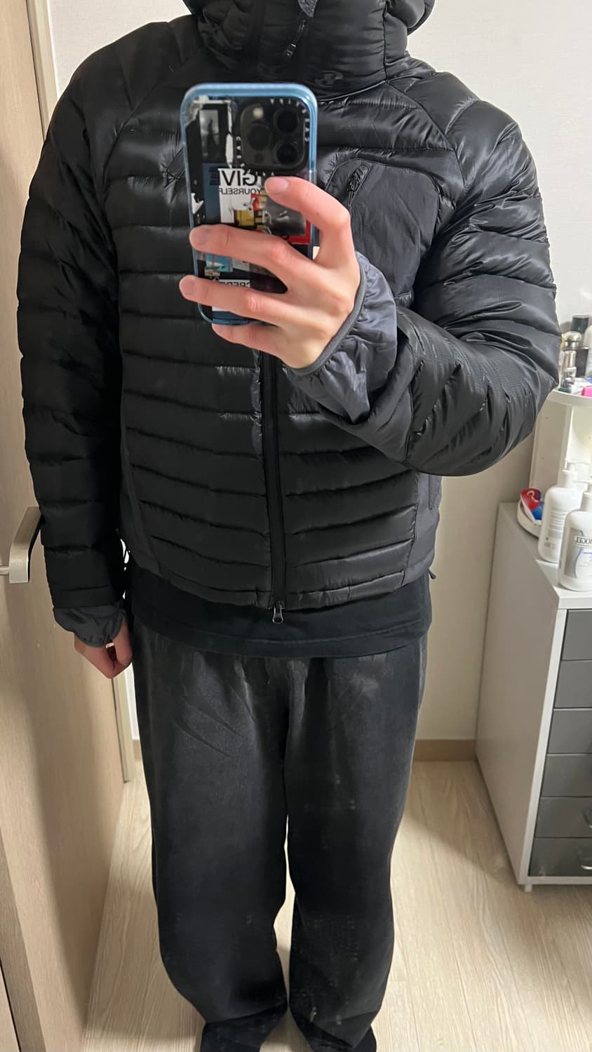 산산기어 패널드 푸퍼 자켓 상품이미지1