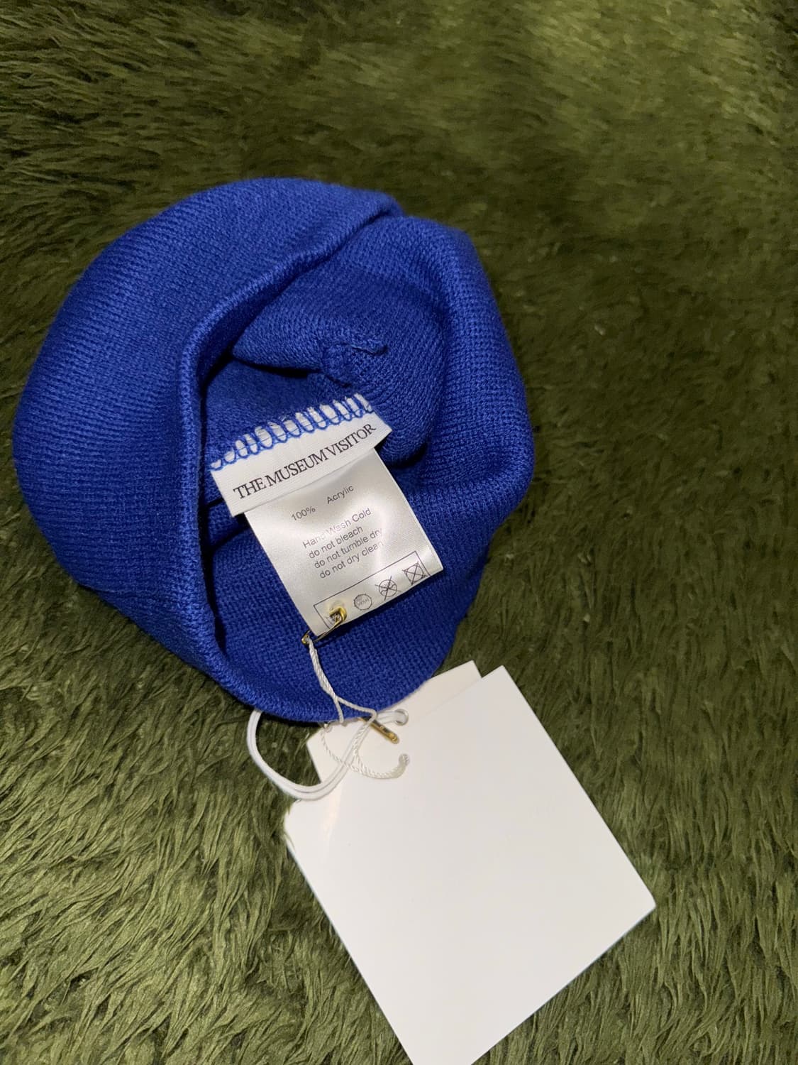 The Museum Visitor 더뮤지엄비지터 하트 패치 비니 블루 상품이미지3