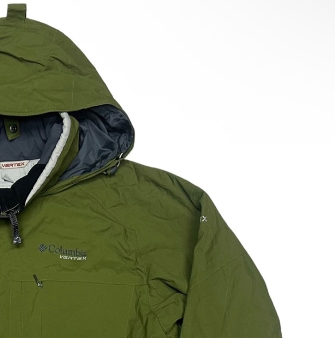 컬럼비아 고프코어 버텍스 카키바람막이 L 상품이미지2