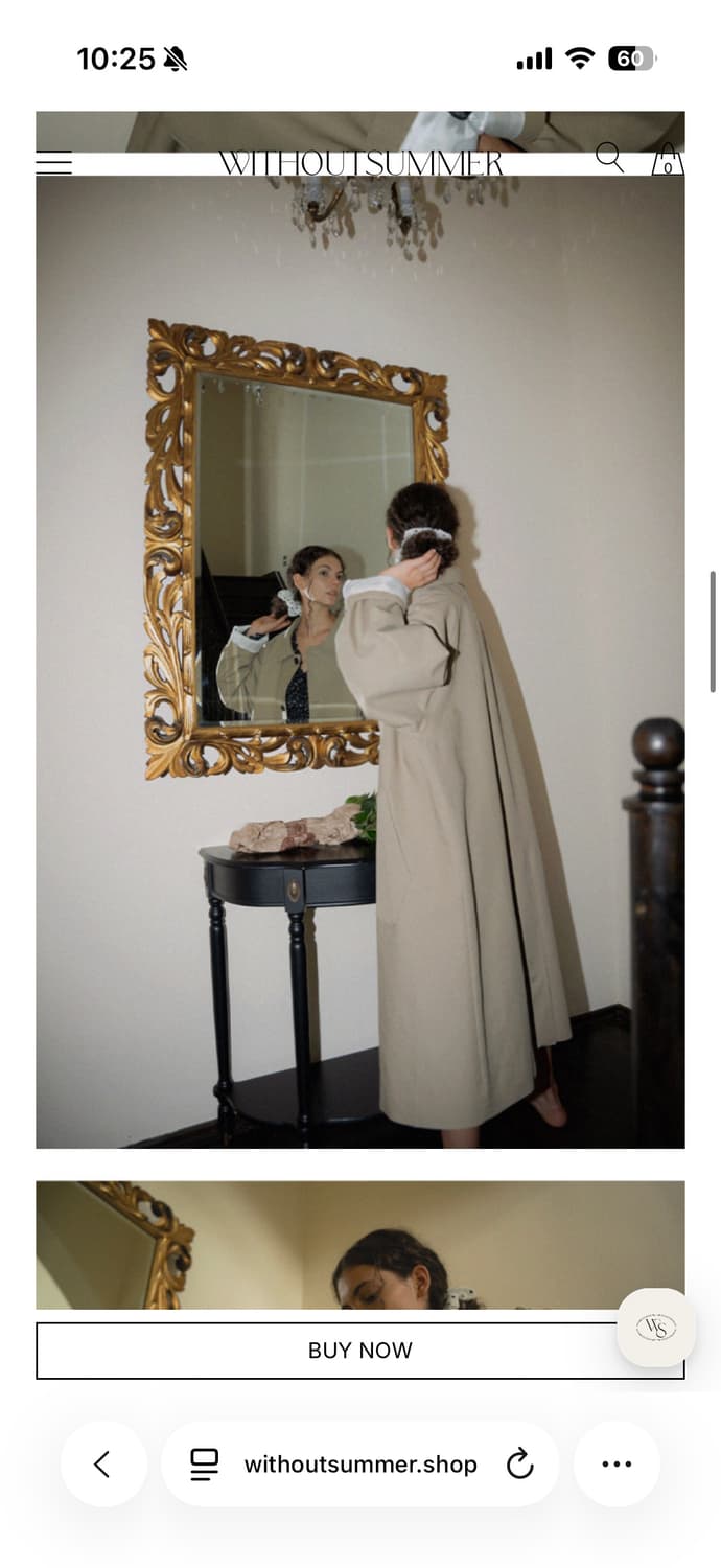 위드아웃썸머 트렌치 코트 카키 베이지 새상품  상품이미지3