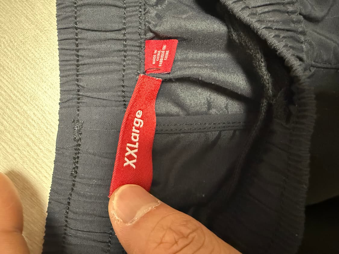 슈프림 콘트라스트 집 웜 업 팬츠 블랙 - 25SS XXL 2XL 상품이미지4