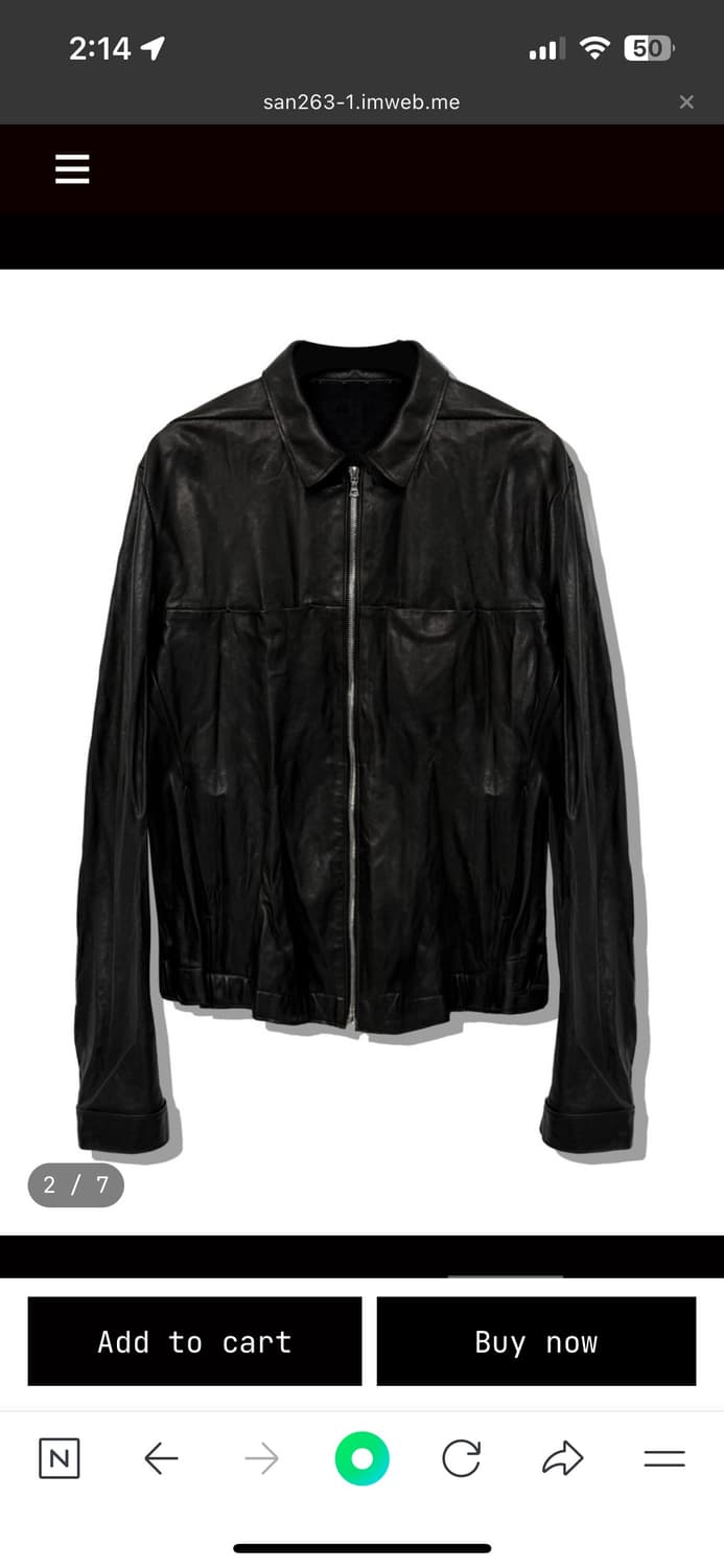 san263-1 레더자켓 46[S] 상품이미지1