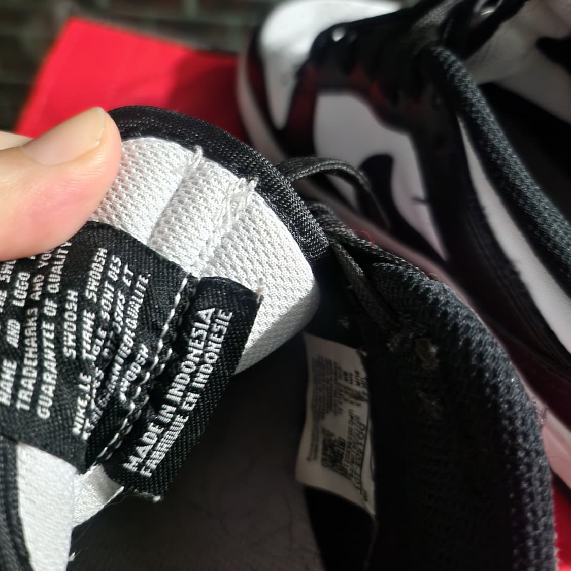 나이키 돌고래 덩크 로우 흰검 235 상품이미지4