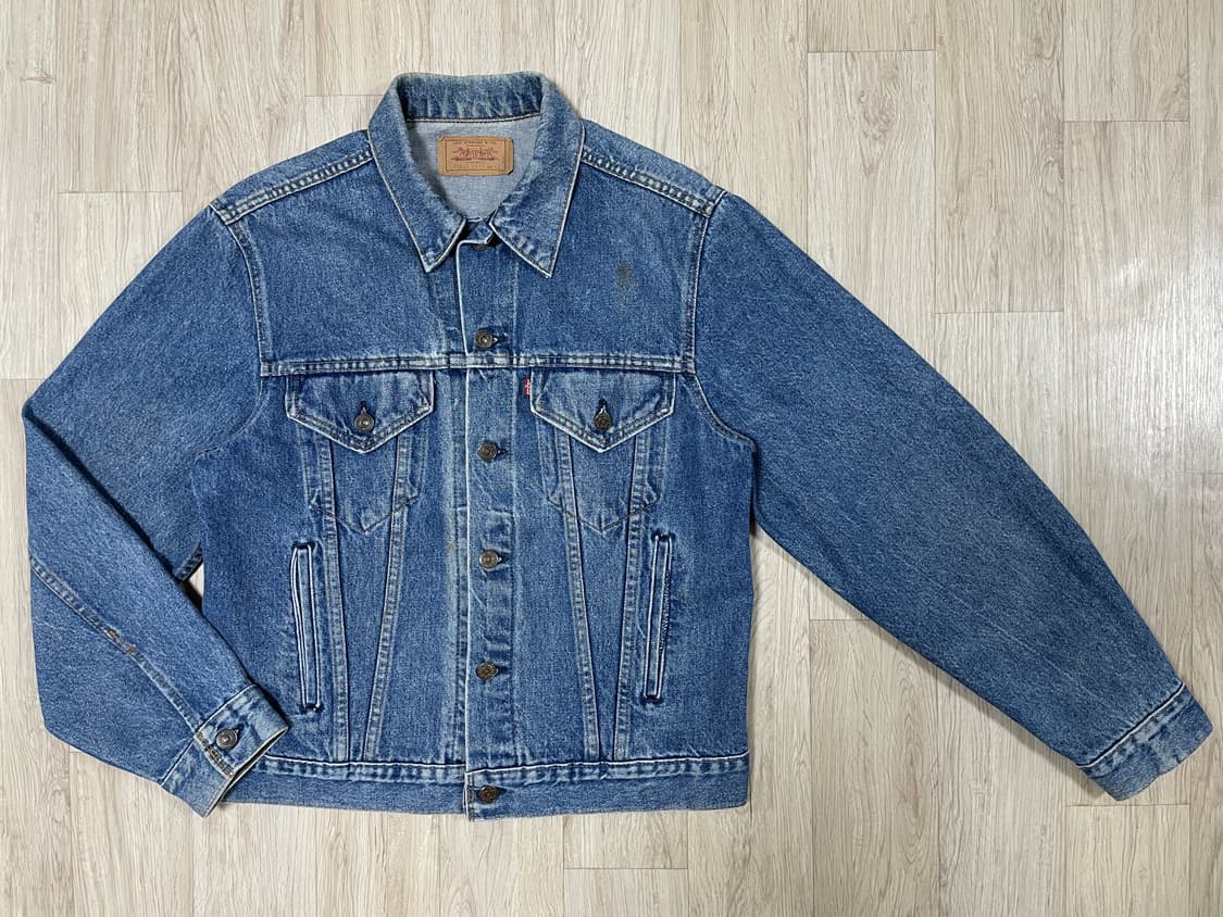 100) 80's 리바이스 3rd 중청워싱 4포켓 데님자켓(미국제) 상품이미지1