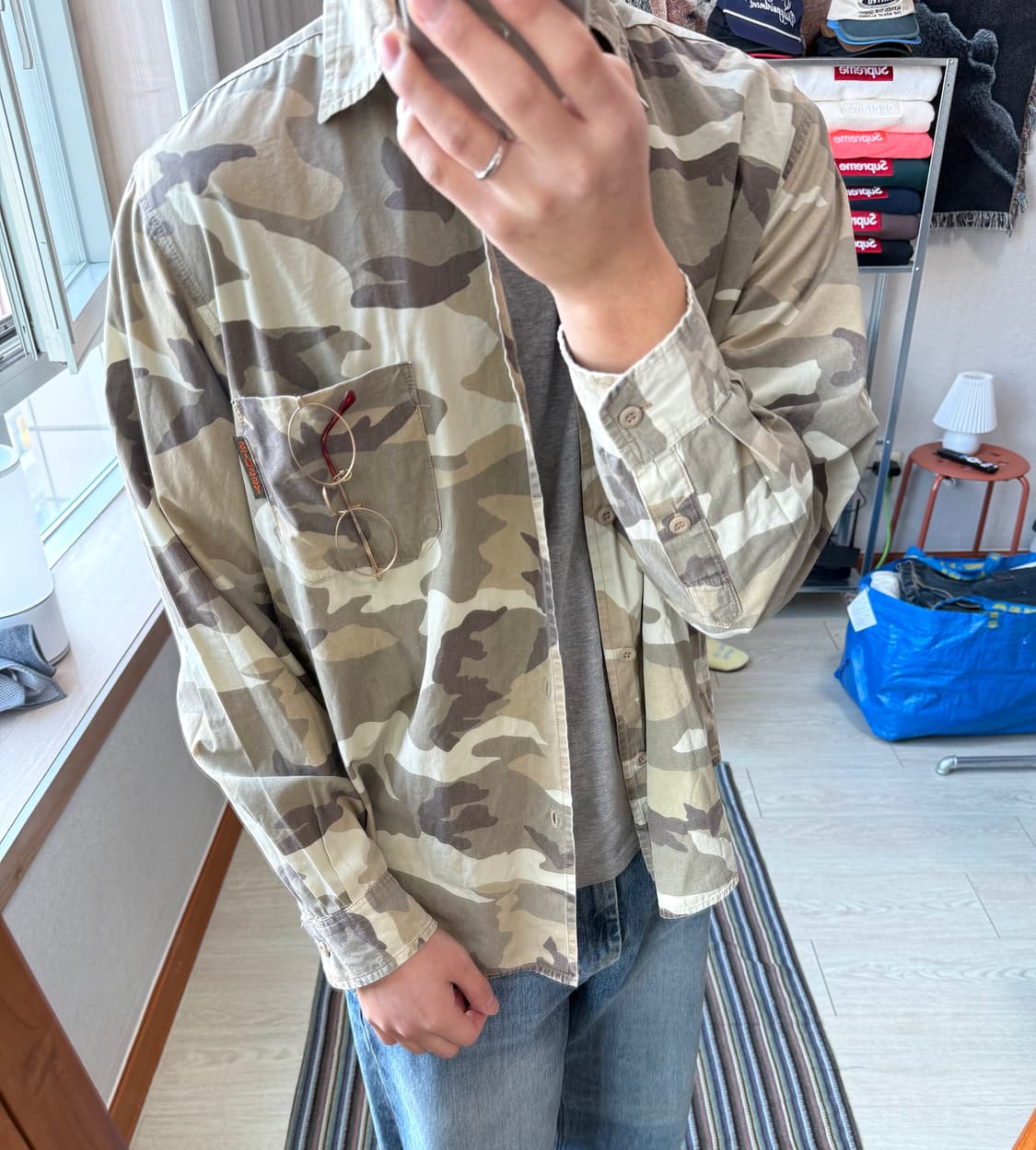 90s 올드 스투시 아웃도어 셔츠 상품이미지1