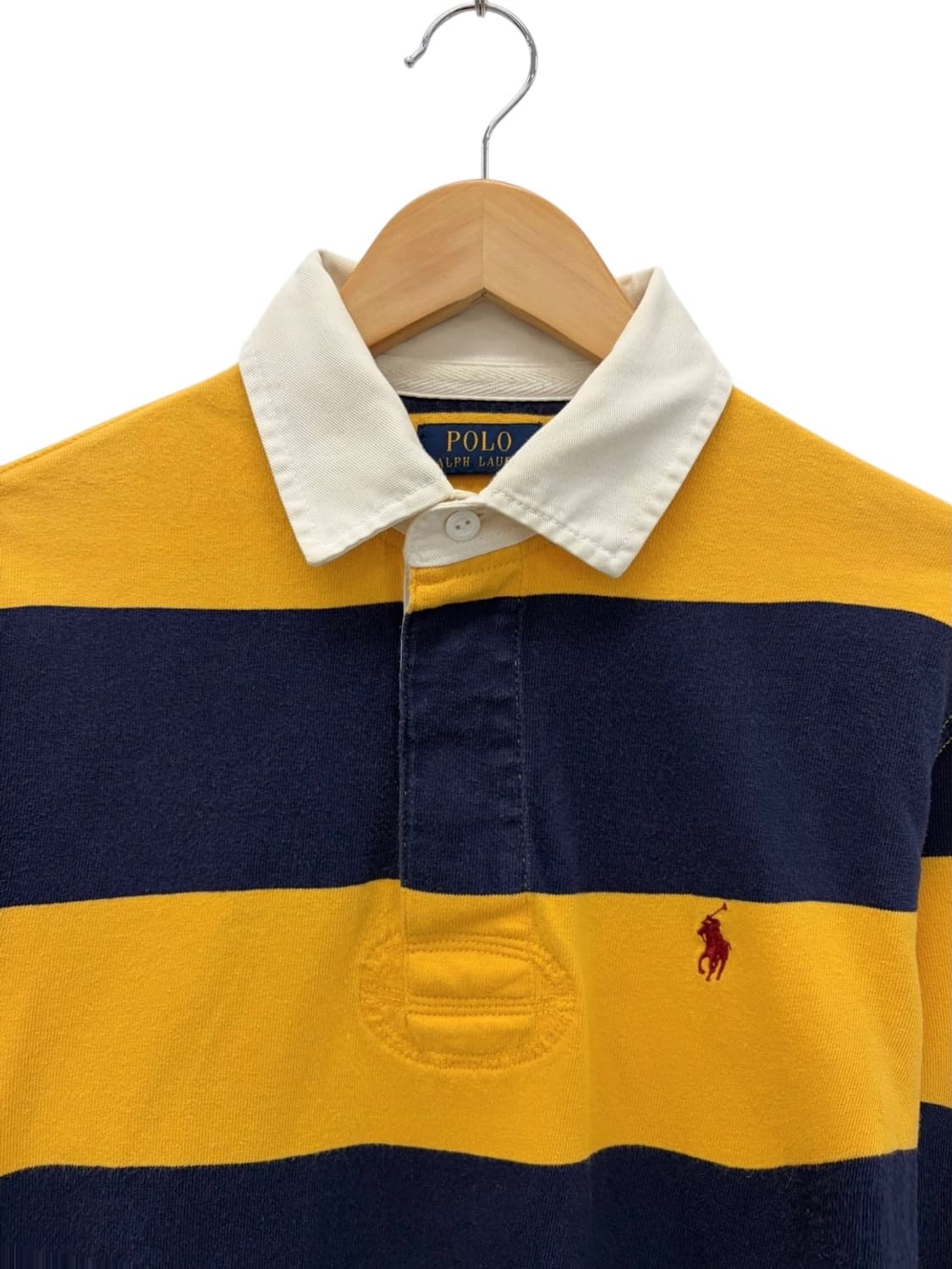 폴로 럭비티 옐로우&네이비 (M) 상품이미지2