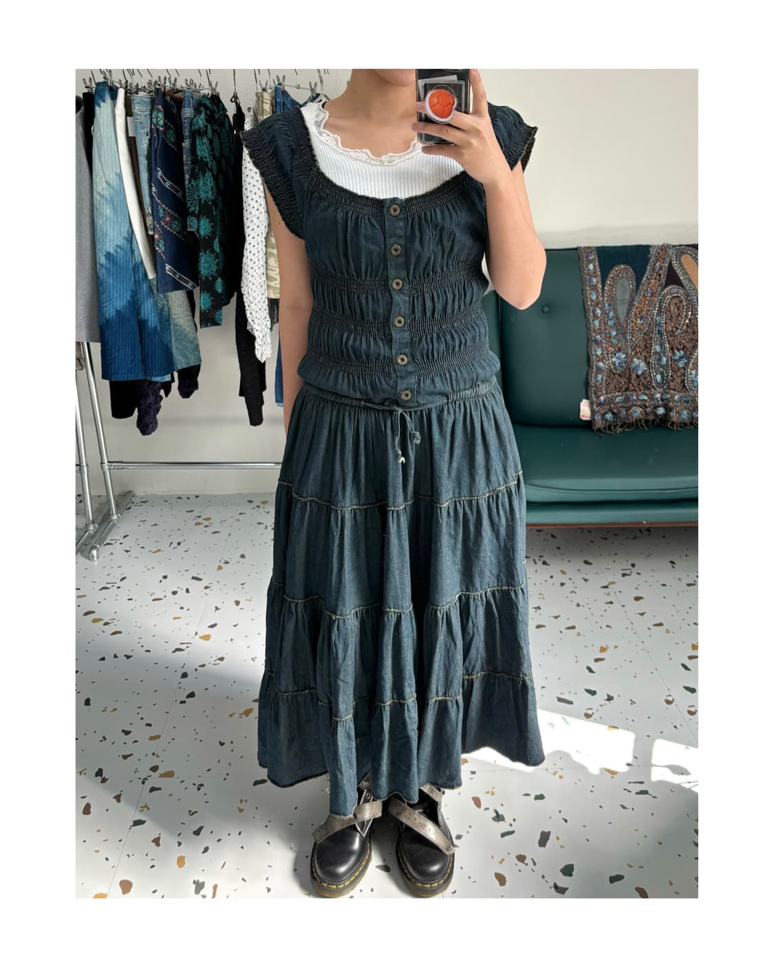 빈티지 슬리브리스 원피스 상품이미지1