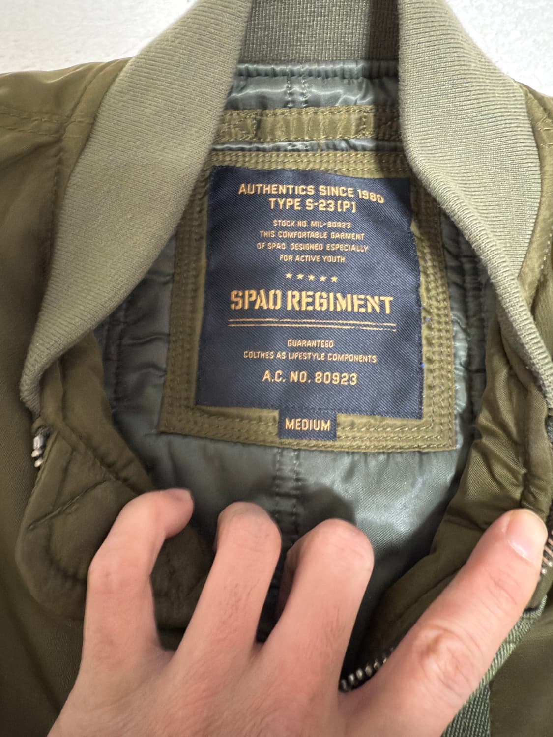 MA-1 오리지널 항공점퍼 상품이미지3