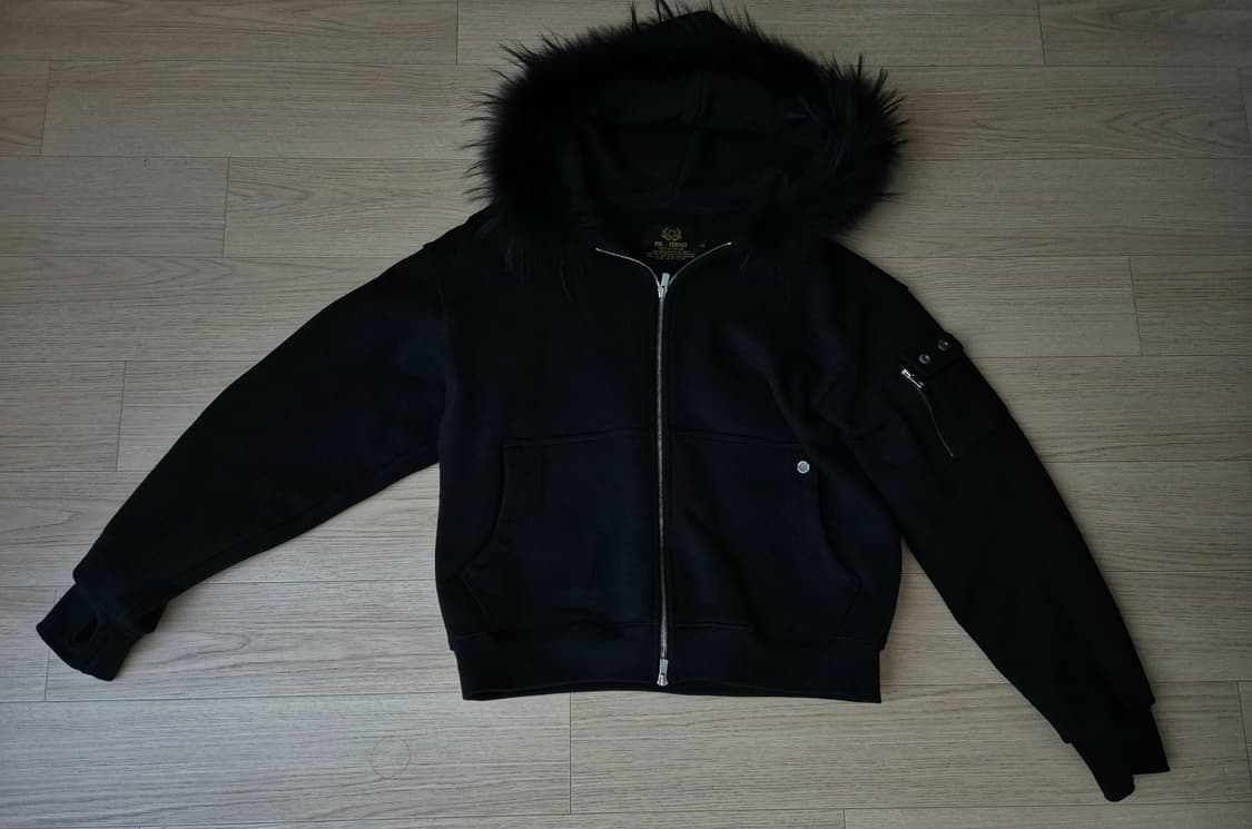 [초판] 포그서비스 N2B 라쿤 퍼 후드집업 상품이미지5