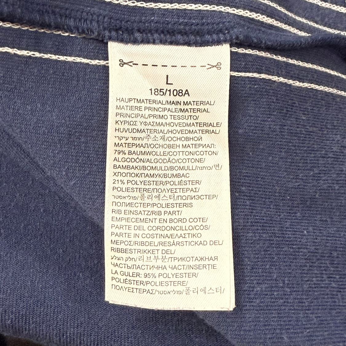 아디다스 x 알렉산더왕 딥네이비 벨루어 벨벳 카라 반팔 셔츠  상품이미지5