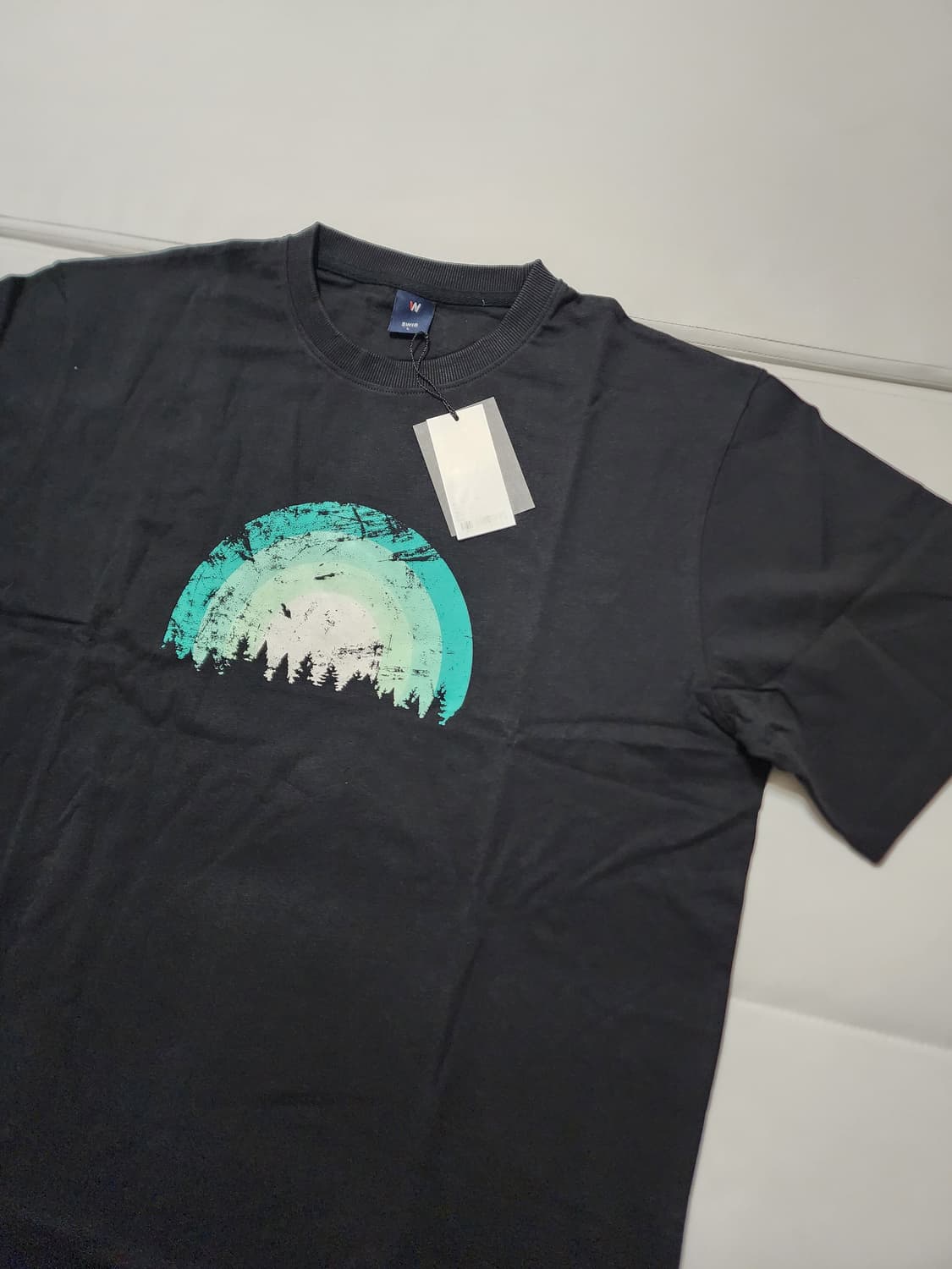 스위브반팔티셔츠블랙L 상품이미지2