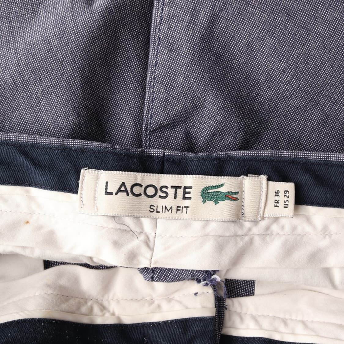 라코스테 슬림핏 치노 반바지 그레이 29 상품이미지5