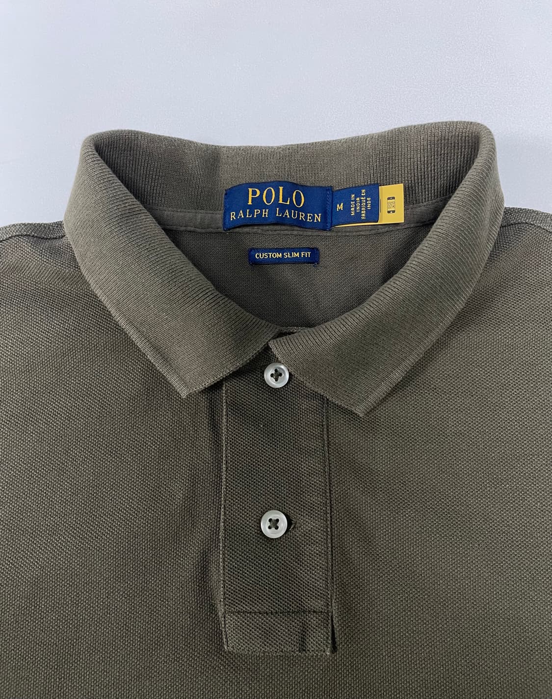 [M] 폴로 랄프로렌 코튼 PK 카라 반팔 티셔츠 커스텀 슬림핏 QR인증 상품이미지7