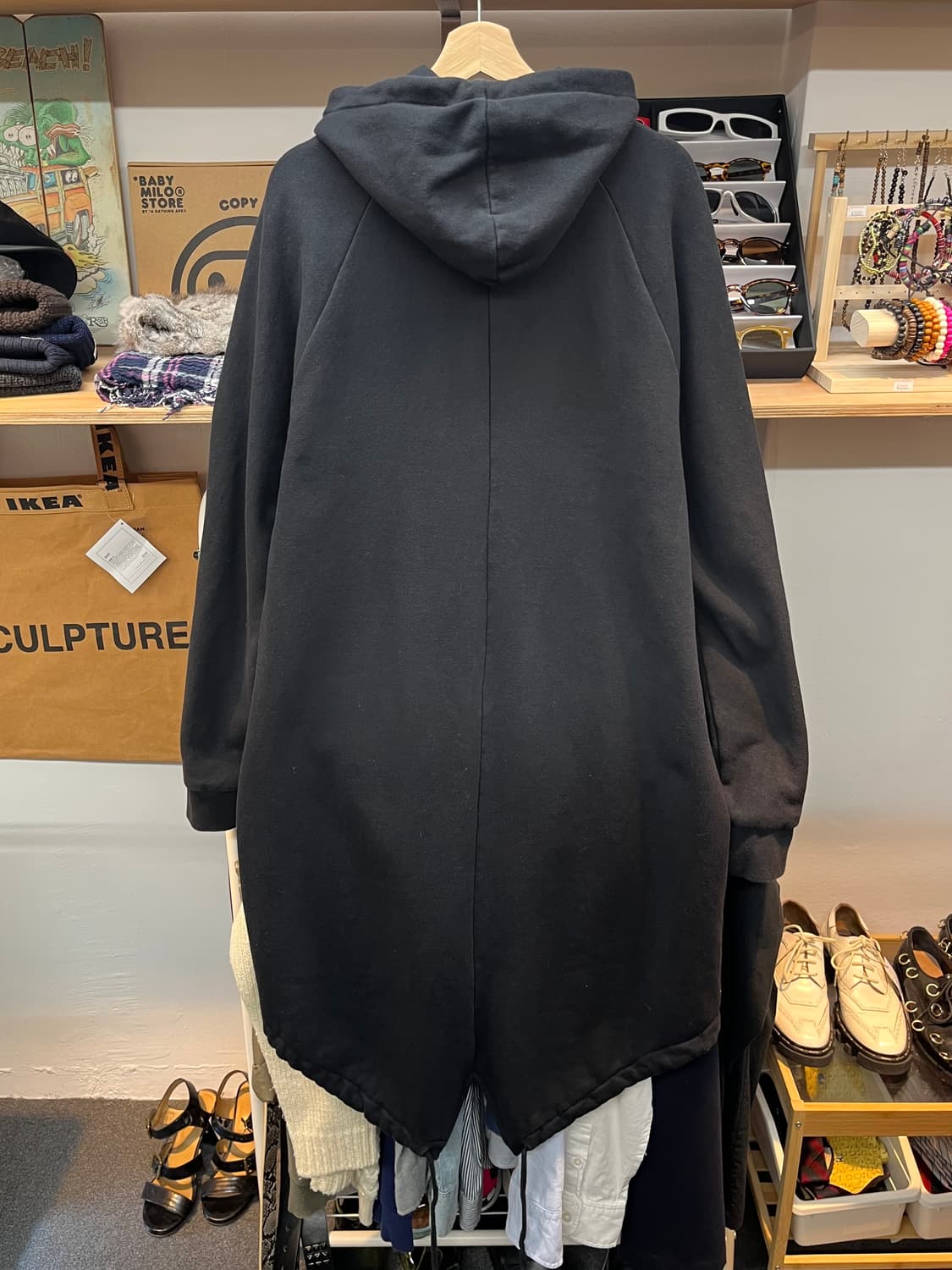 [100~105] 알렉산더왕 블랙 롱 짚업후드 M  상품이미지6