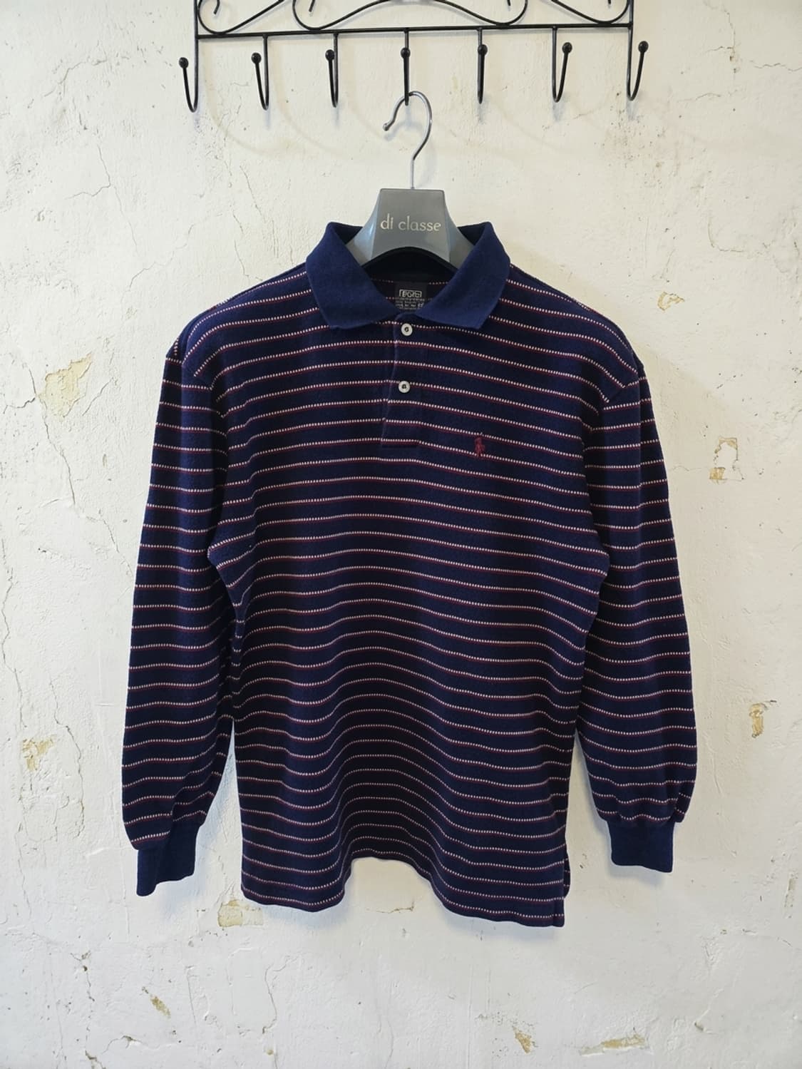 폴로 랄프로렌 스트라이프 긴팔 카라티 M 상품이미지1