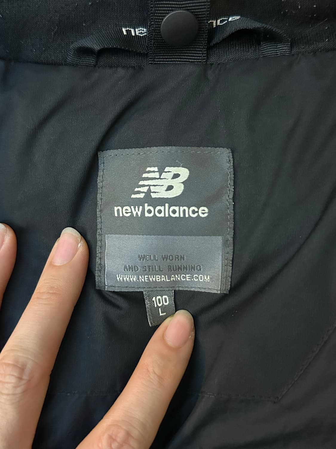 뉴발란스 롱패딩 블랙 100 (L) 상품이미지7
