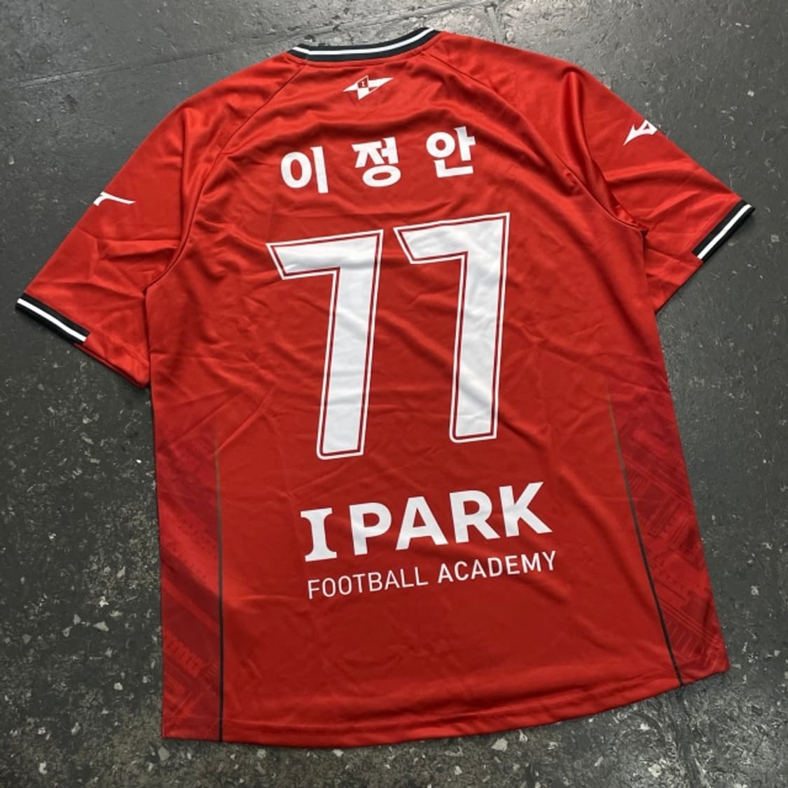 105 미즈노 부산 아이파크 25시즌 이정안 유니폼 상품이미지1